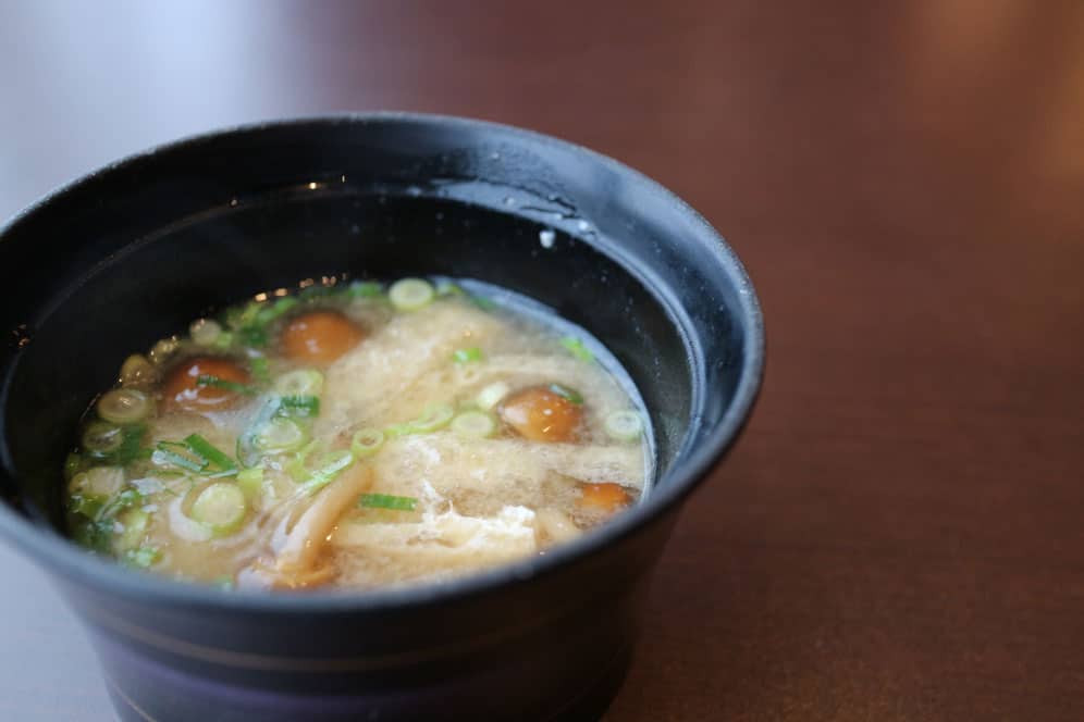 回復食　きのこの味噌汁
