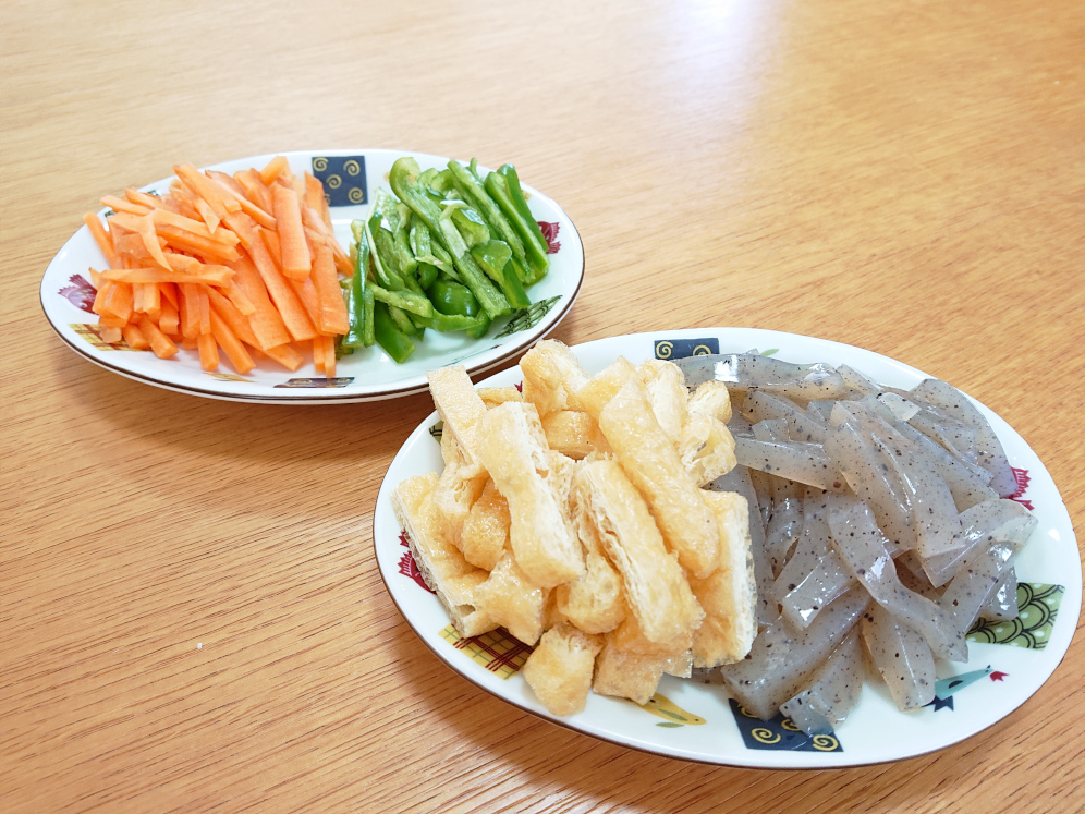 きんぴらの材料